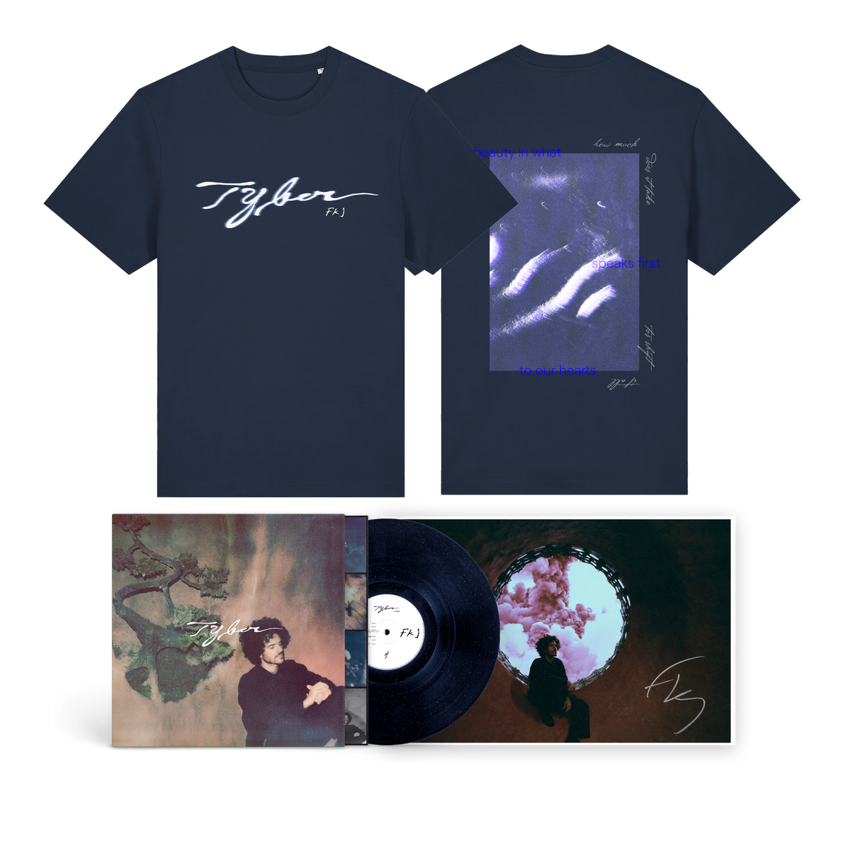 'Tyber' Rainbow Sparkle LP (Webstore Exclusive) + 'Tyber' Tee + Signed Print Bundle